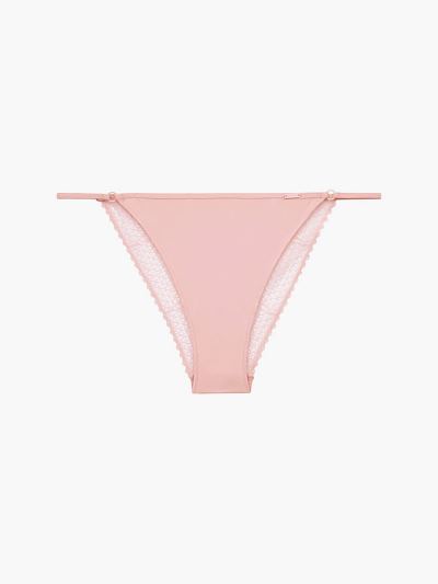 Calvin Klein Underwear HU480972 | Calvin Klein Triangle Lace Brazilian Női Rövidnadrág Rózsaszín